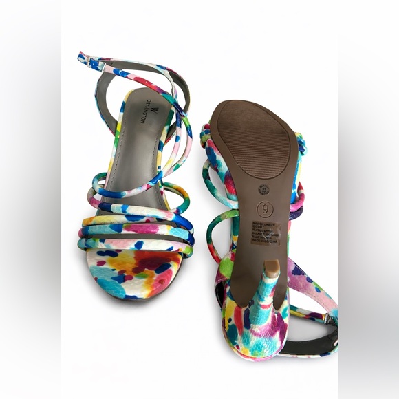 Worthington Multicolor Strappy Heels-Size 9 - Picture 5 of 6